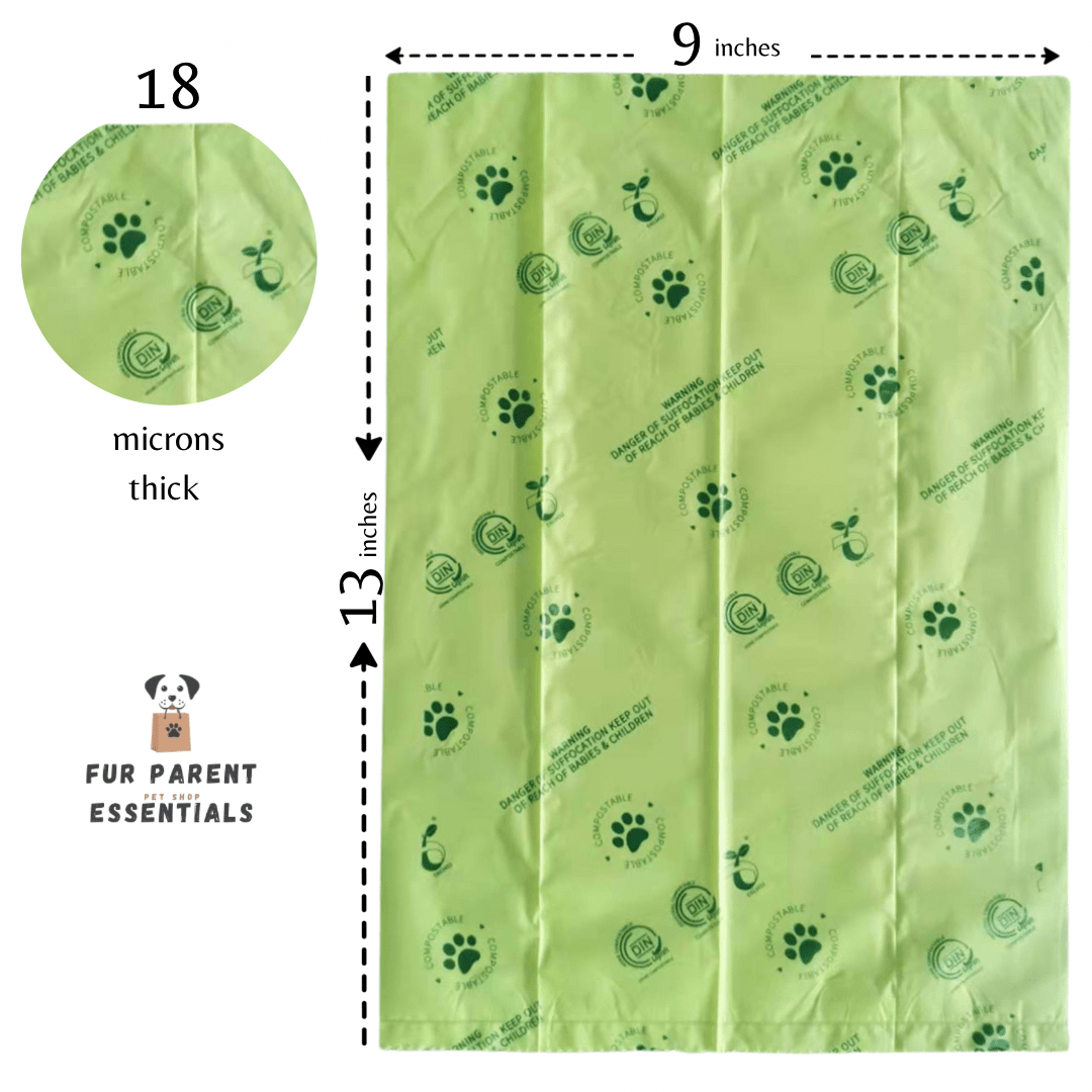 Biodegradable Dog Poop Bags - 120 count | Eco-friendly | Compostable | Strong, 100% Leak-proof