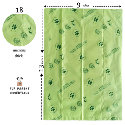 Biodegradable Dog Poop Bags - 120 count | Eco-friendly | Compostable | Strong, 100% Leak-proof
